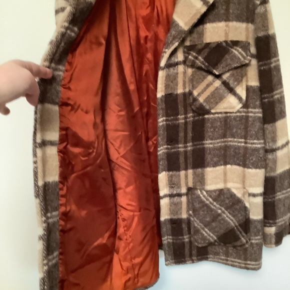 Vintage 1960's  Wool Mohair Button Up Flannel Coat - Picture 13 of 15